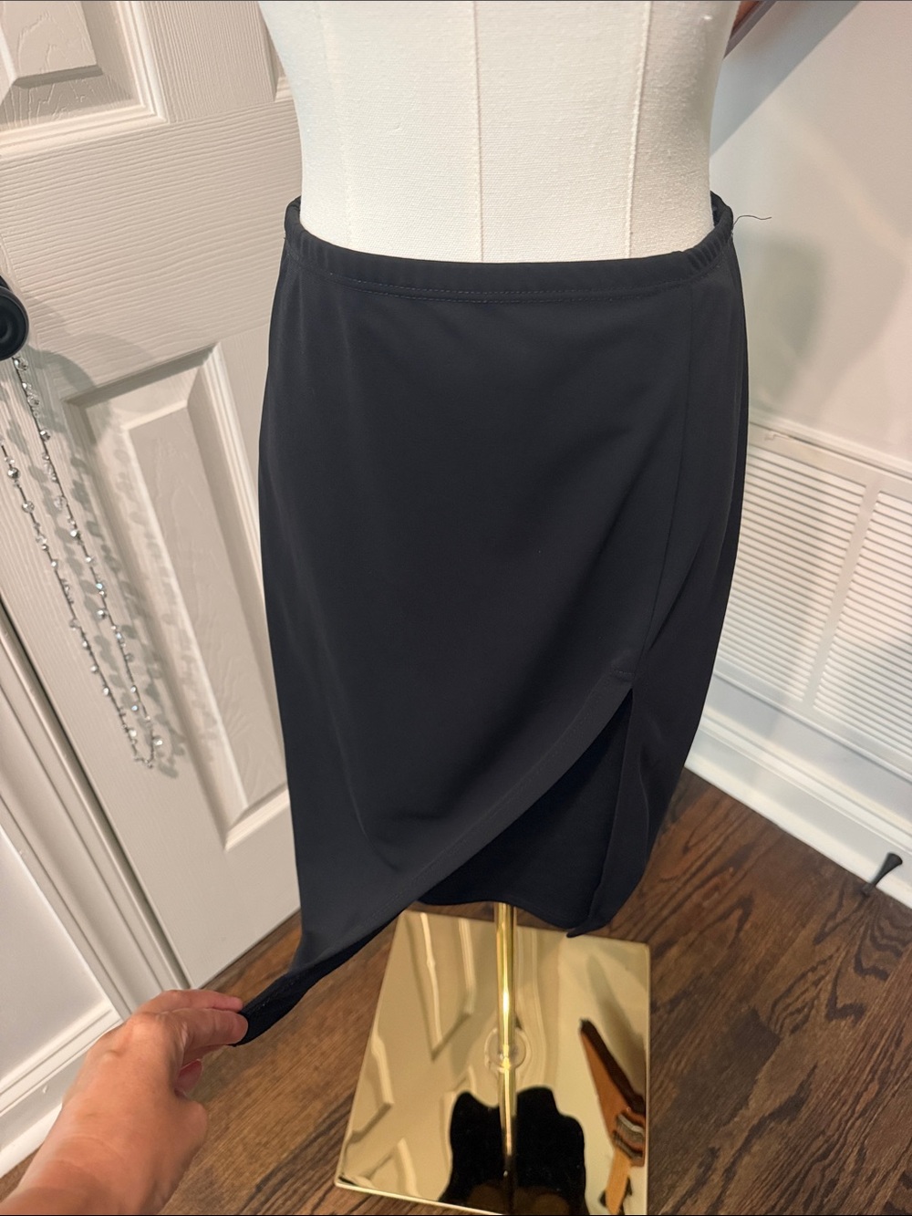 Bisou Bisou Black Pencil Skirt
